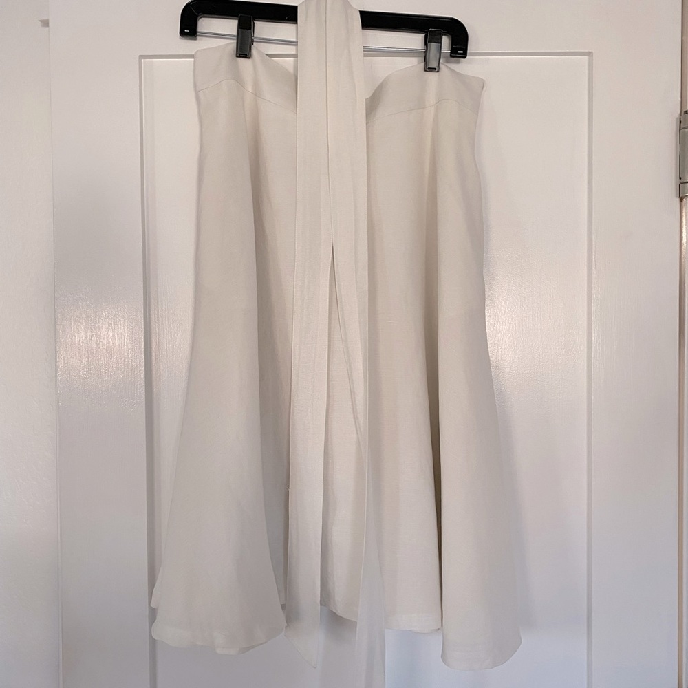 Ann Taylor Linen Midi Skirt